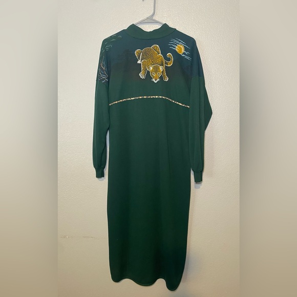 Kittens Safari Cheetah Print Long Sleeve Nightgown Winter One Size US - Picture 12 of 15